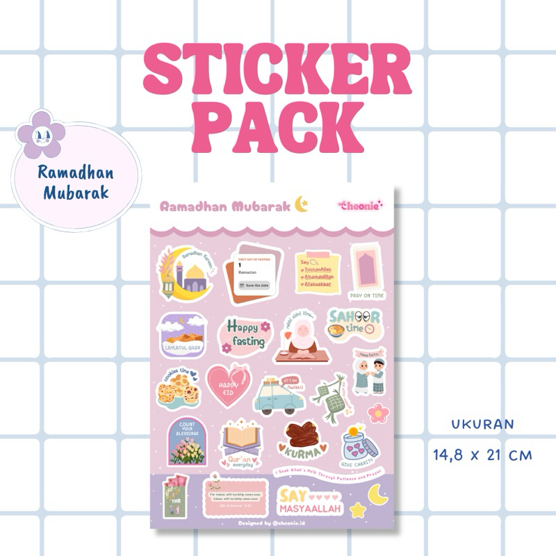

Sticker Journal Aesthetic Tema Ramadhan - ukuran a5