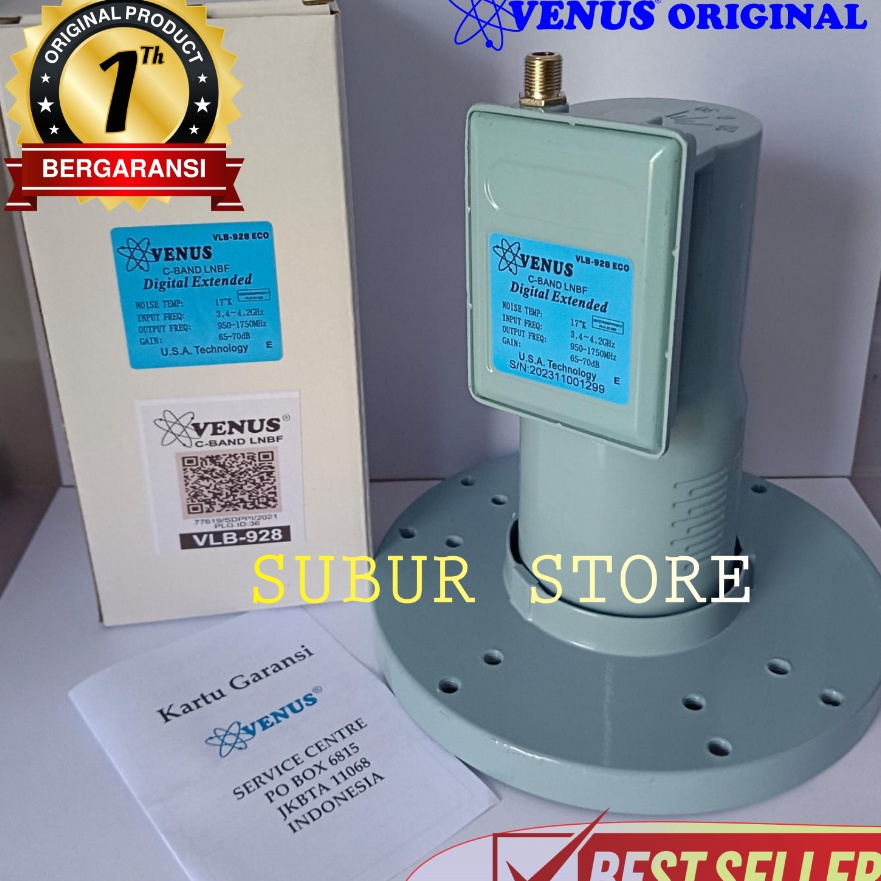 Flash LNB C Band Venus Single Output Garansi 1 Tahun