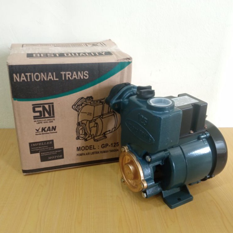 Diskon Mesin pompa Air National EFOS GP125 SANYO SNI 125Watt TRANS Pompa Dorong Sedot Air