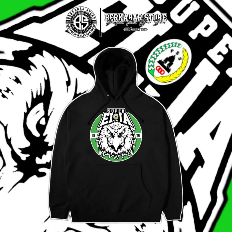 Hoodie Pss Sleman/Slemania/BCS - Super Elja 1976 •BerkabarStore•