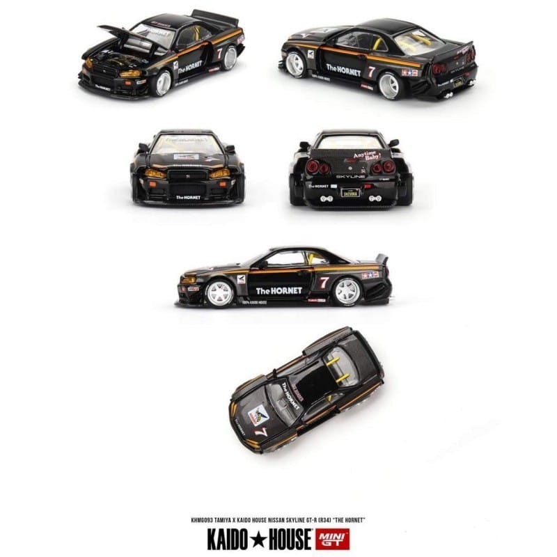 MINI GT KAIDO HOUSE KHMG 093 NISSAN SKYLINE GTR R34 TAMIYA THE HORNET
