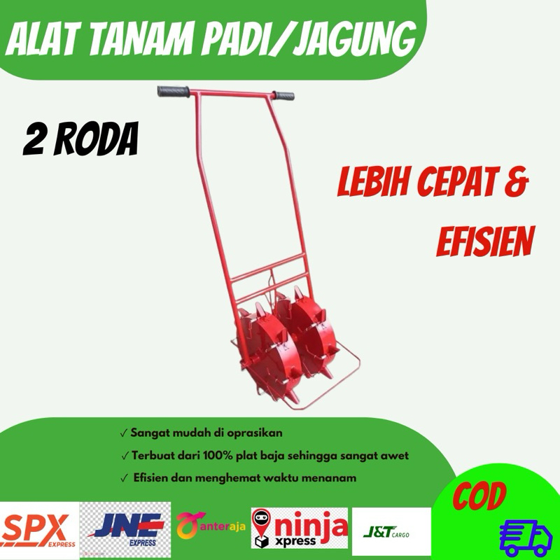 ALAT TANAM PADI RODA 2 MODERN FULL BESI GALVANIS