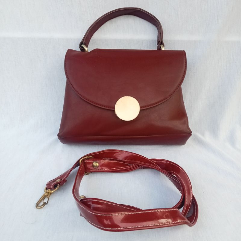 Tas Slingbag Mixology Sling Selempang Slempang Wanita Top Handle Bag Preloved Second