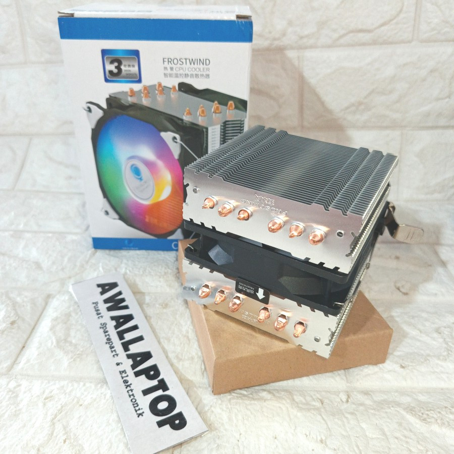 cpu cooler kipas 1 rgb 4 socket fan CPU intel AMD cooler processor 6pipe