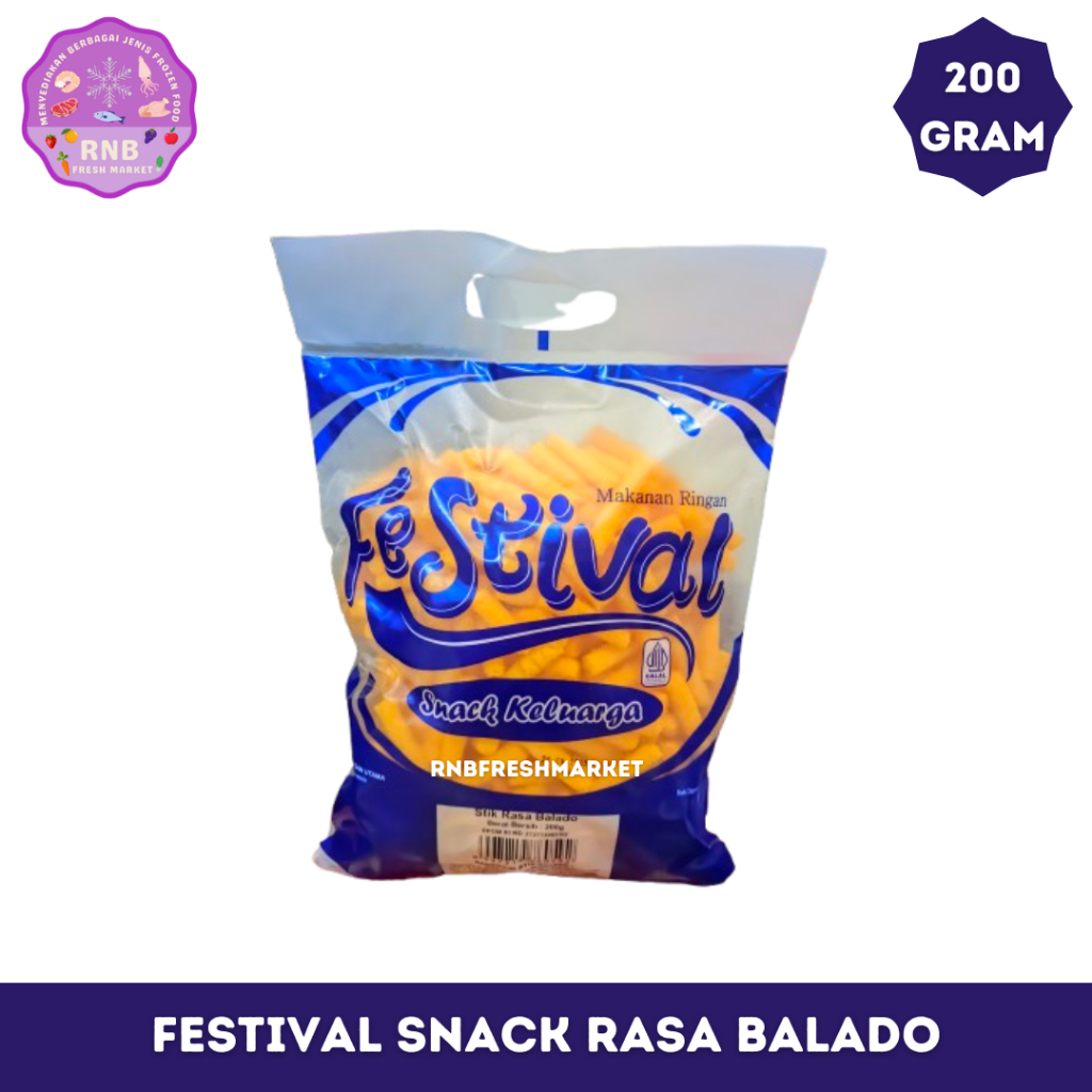 

Festival Snack Keluarga Stick Rasa Balado Netto 200 Gram
