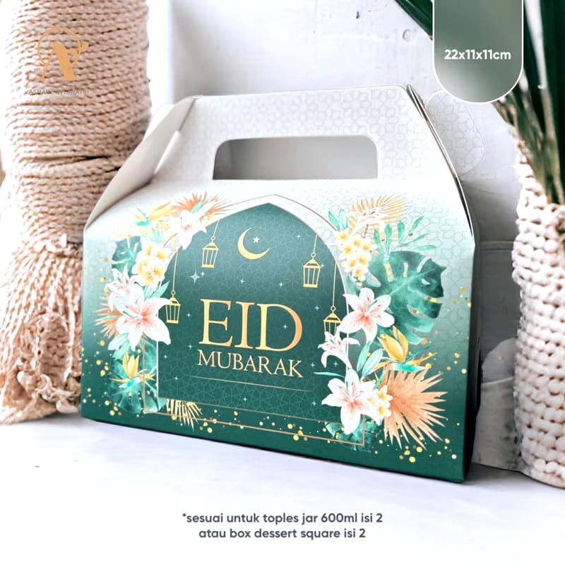 

Box Hampers Lebaran 22x11x11 Sparklinh Eid Mubarak