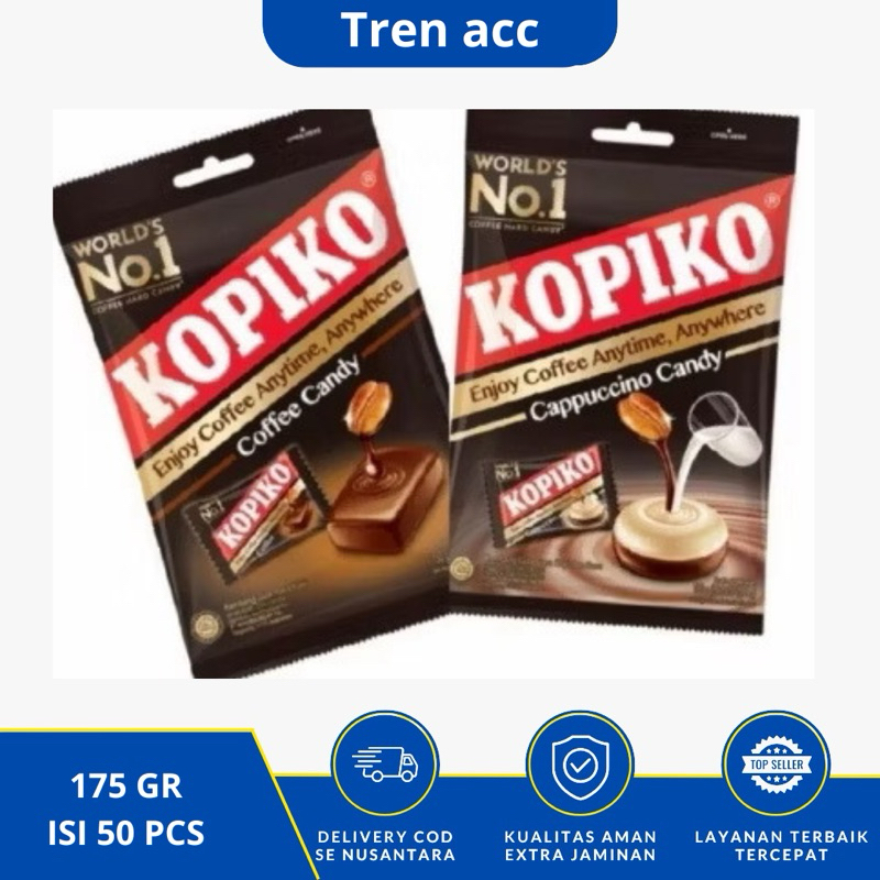 

Permen Kopiko / PERMEN KOPIKO kopi COFFEE CANDY - 175gr (isi 50) EXTRA BESAR PROMO !!!