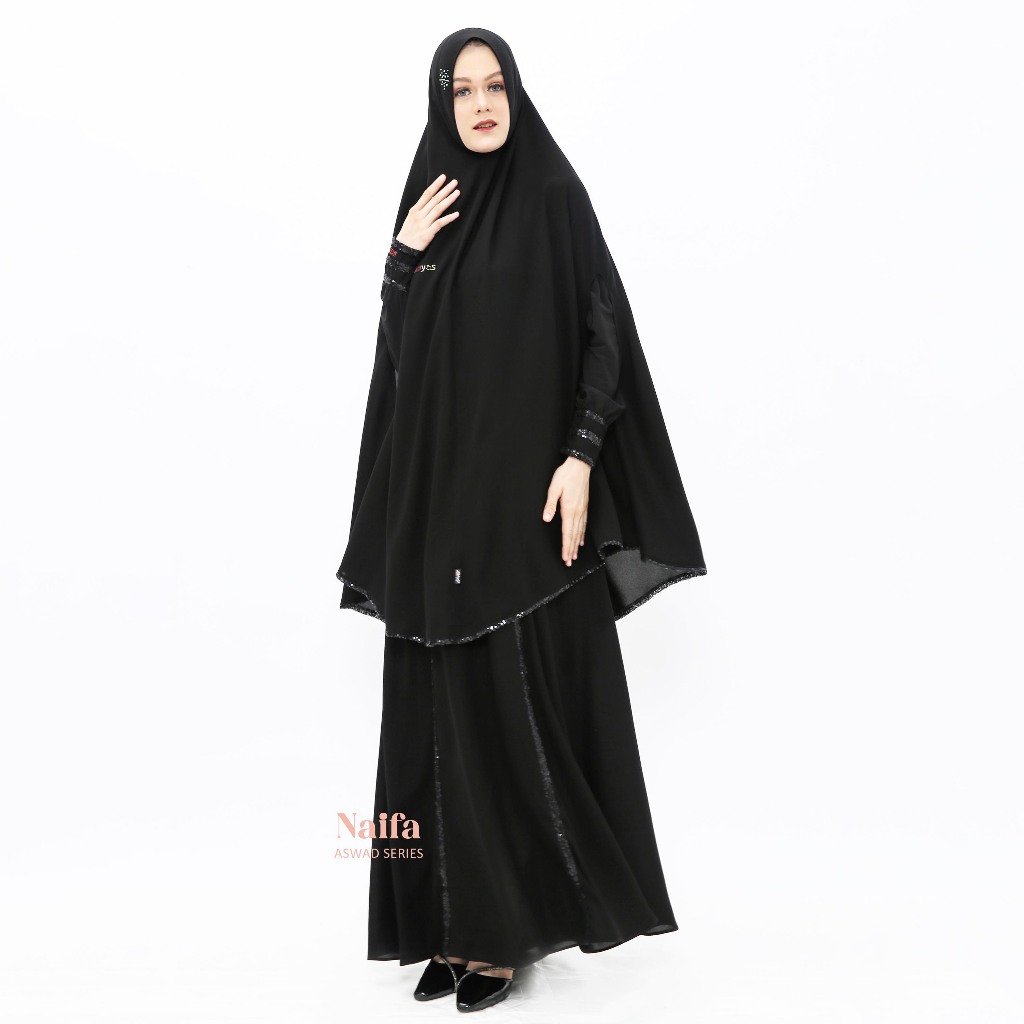 Umyas Boutique | Naifa gamis muslimah syari | gamis dewasa kekinian | gamis jombo | baju gamis payet