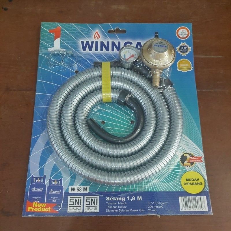 REGULATOR GAS DAN SELANG MEREK WINN GAS