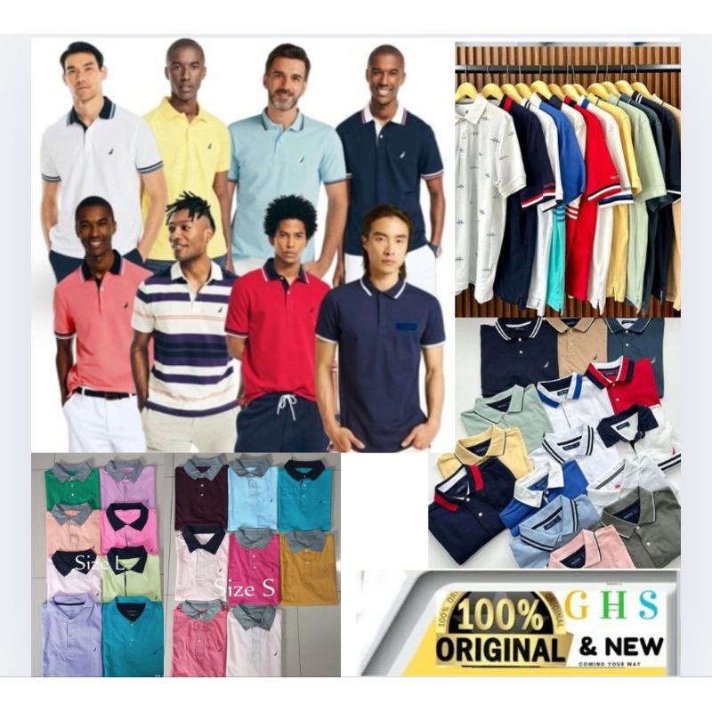 ‼️Promo Cuci Gudang‼️Kaos Pria Polo Shirt Nautica Original
