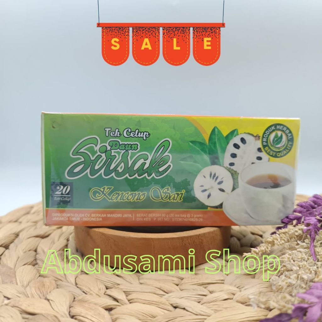 

Teh Celup Sirsak Kencono Sari Asli Original Daun Sirsak