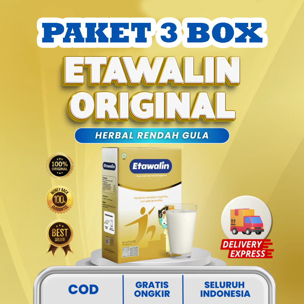 

PAKET 3 ETAWALIN ORIGINAL - RENDAH GULA ANTI NYERI SENDI SUSI KAMBING ETAWA ASLI / ETAWALIN ORIGINAL ASLI