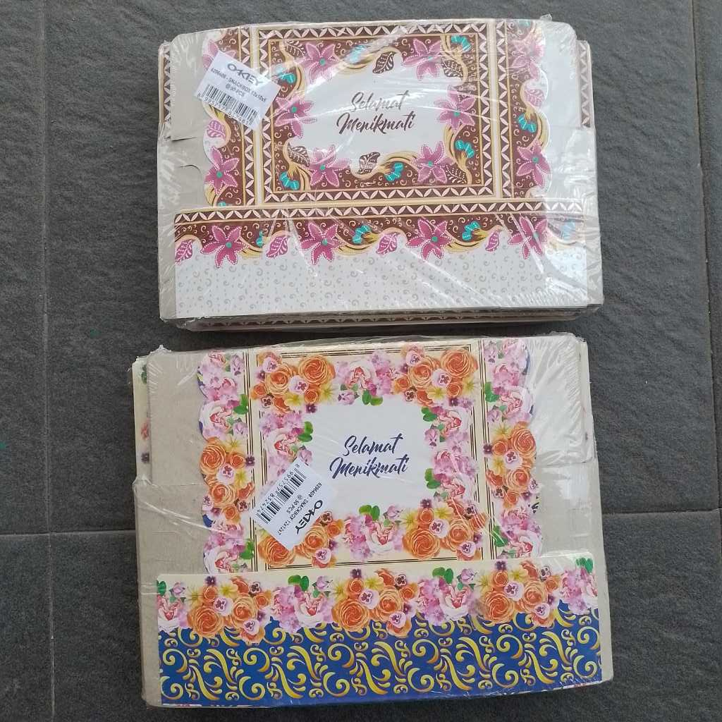 

Dus Snack Box Okey | 12x12 | 13x10 | Batik ( Pcs ) [ Original ]