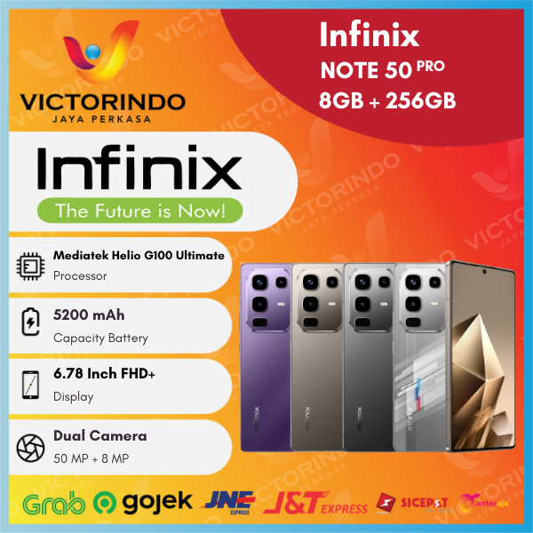 Infinix Note 50 Pro 4G Smartphone ( Ram 8GB + Rom 256GB ) Garansi Resmi