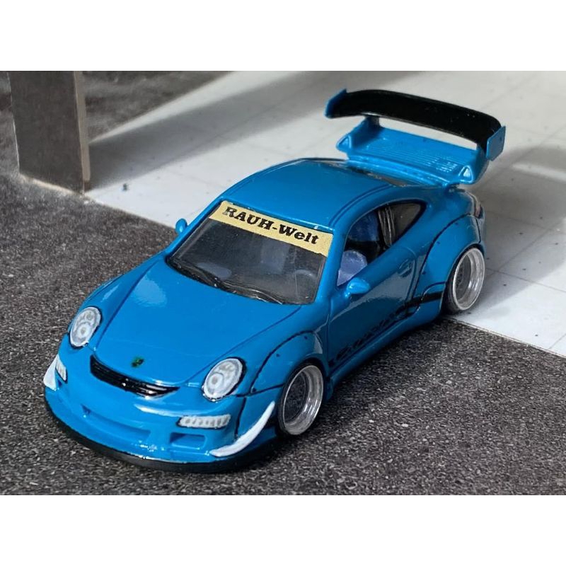 Hotwheels matchbox basic porsche 911gt3 custom porsche 997 rwb