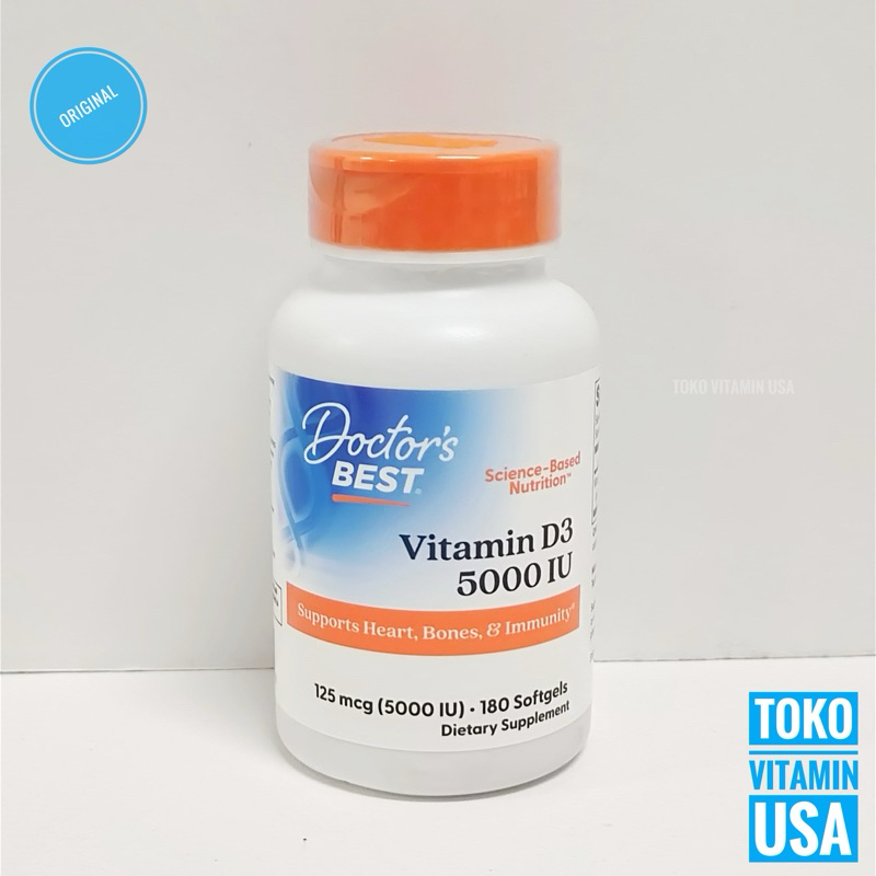 Doctors Best Vitamin D3 5000iu 180 Softgels Vitamin D3 5000 iu