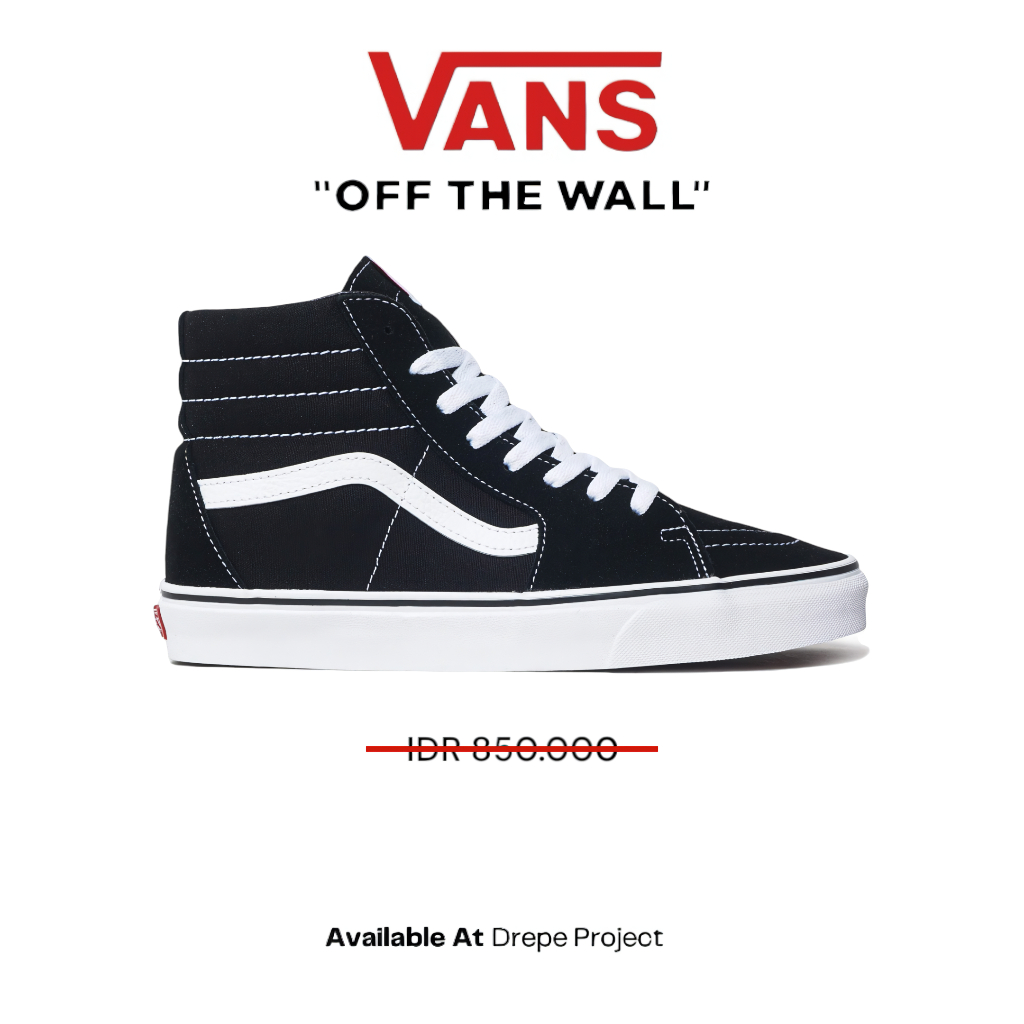 Vans SK8 High Classic Black White Original BNIB