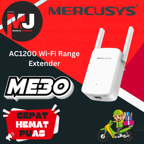 Mercusys ME30 WiFi Extender AC1200 Signal Amplifier WiFi Amplifier WiFi - 1Pack