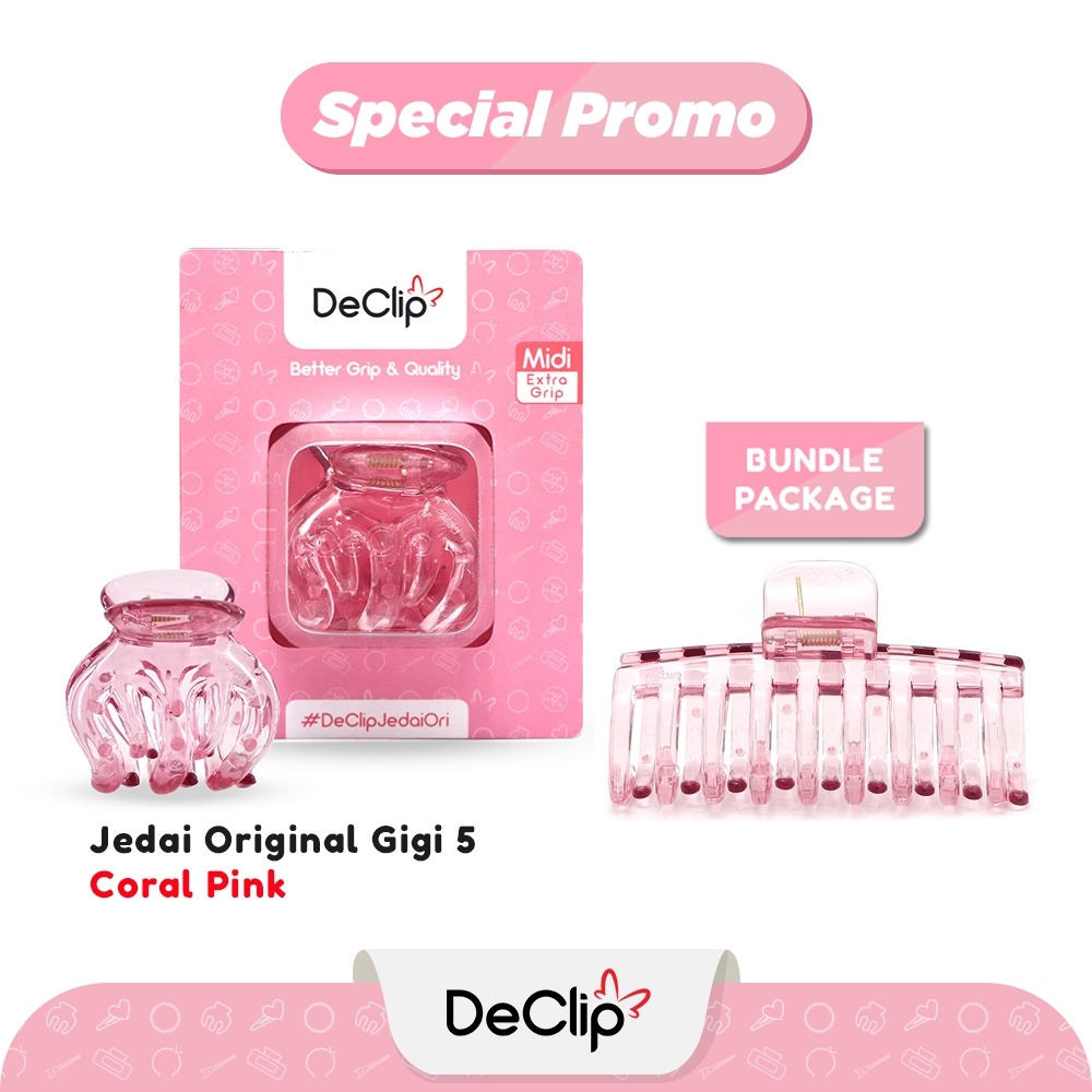 Jepit Rambut Jedai Bangkok DeClip Original Bundling Jepit Roll Series