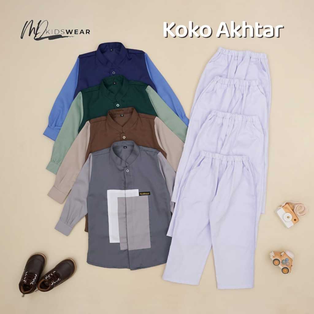 Setelan Koko Akhtar // Set Koko Anak // Setelan Anak // Setelan Toyobo Premium// Koko Anak // Setela