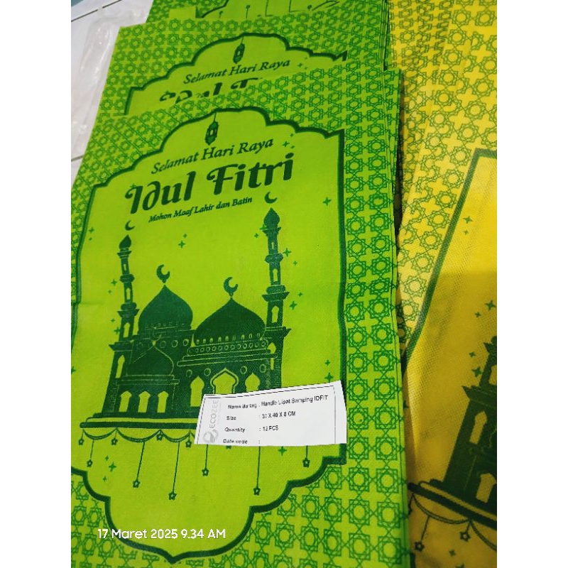 

Tas Hampers Lebaran Goodie Bag Idul Fitri Sablon 4 Sisi