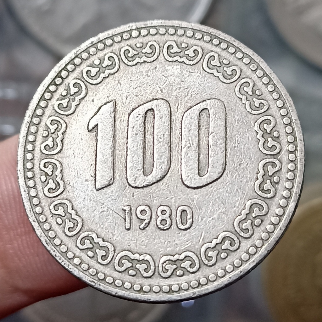 Koin Asing Korea Selatan 100 Won Tahun 1980