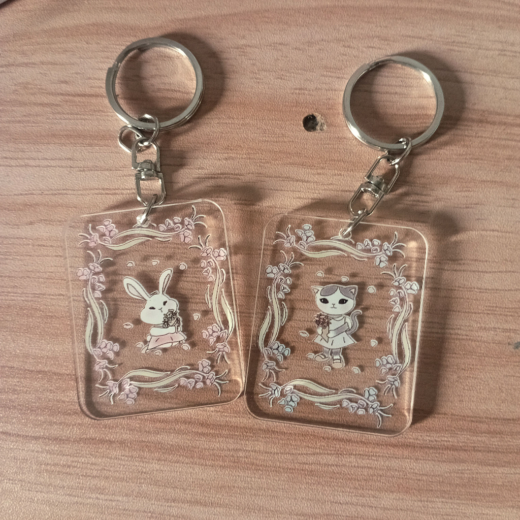 Gantungan Kunci Akrilik Aesthetic