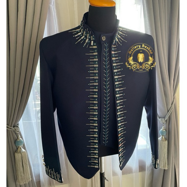Beskap pengantin jawa/ beskap solo warna navy