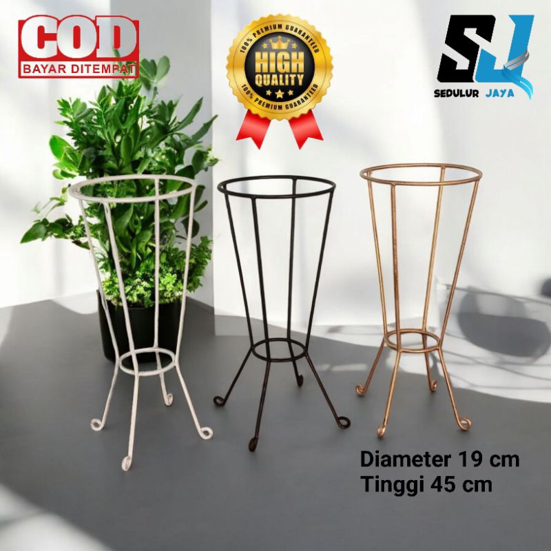 Standing pot - Standing pot esthetic - Standing pot besi - Standing pot bunga - Rak bunga - Rak bung