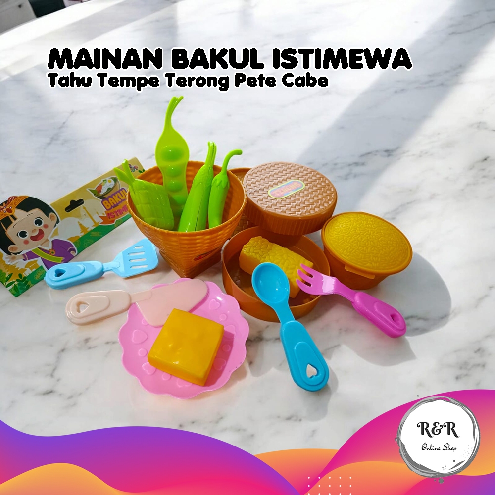 Mainan Masak Masakan Bakul Nasi Istimewa Mainan Anak Perempuan Masak-Masakan Mainan Tradisional