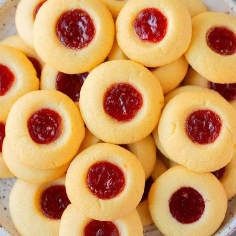 

THUMBPRINT TOPLES JAR 400 ml KUE KERING BISA COD