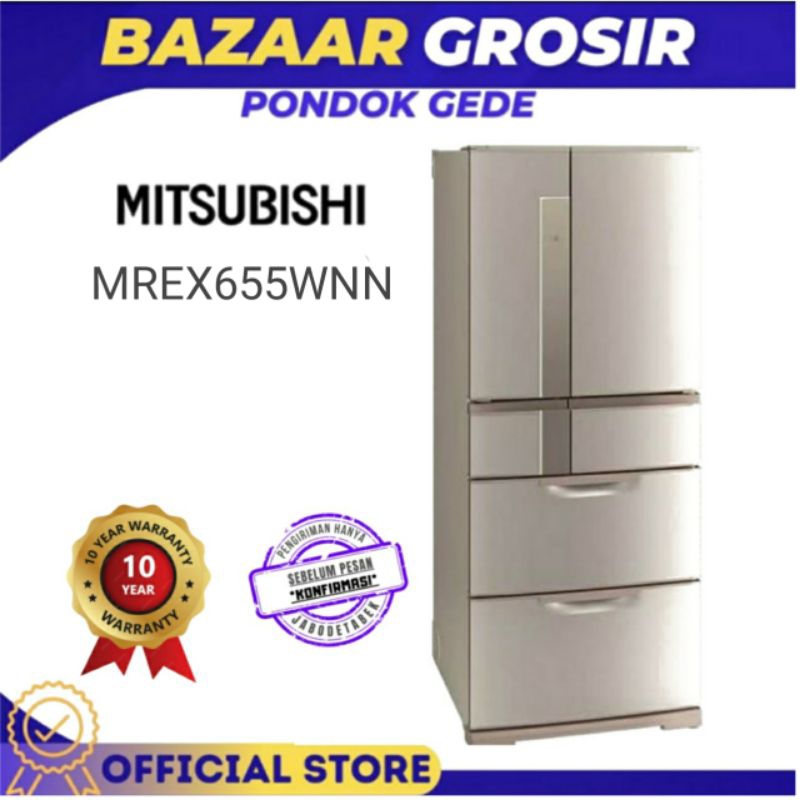 REFRIGERATOR MITSUBISHI MULTI DRAWER MR-EX655WN / MREX655WN / MR EX655WN