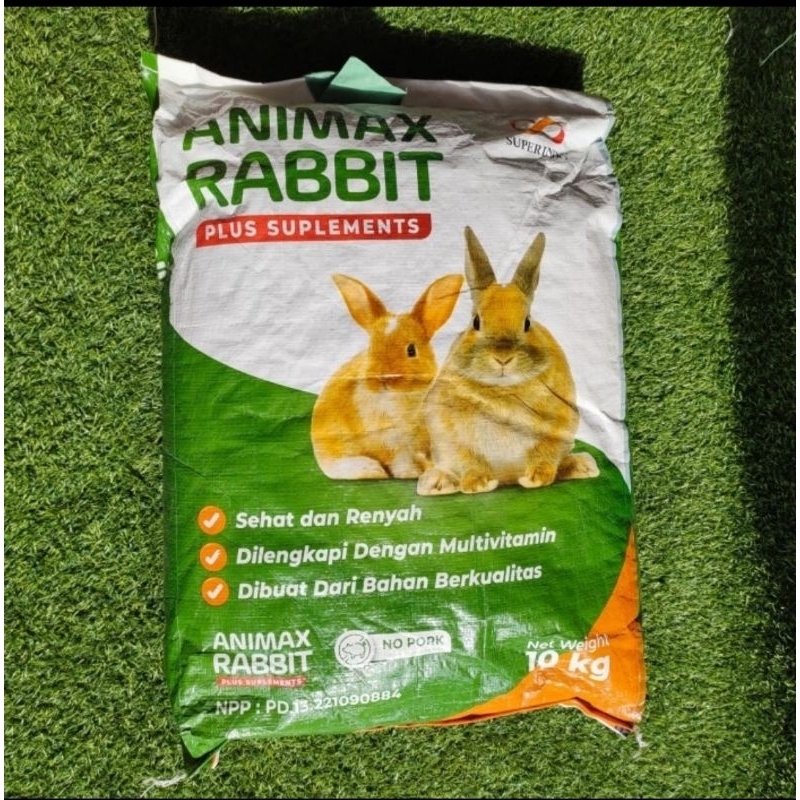Makanan Kelinci Animax Plus hijau 10 kg Animax Rabbit