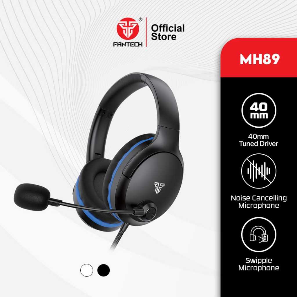 Fantech VALOR II MH89 Headset Gaming PC kabel 3.5mm TRRS Jack Headphone Multi Platform