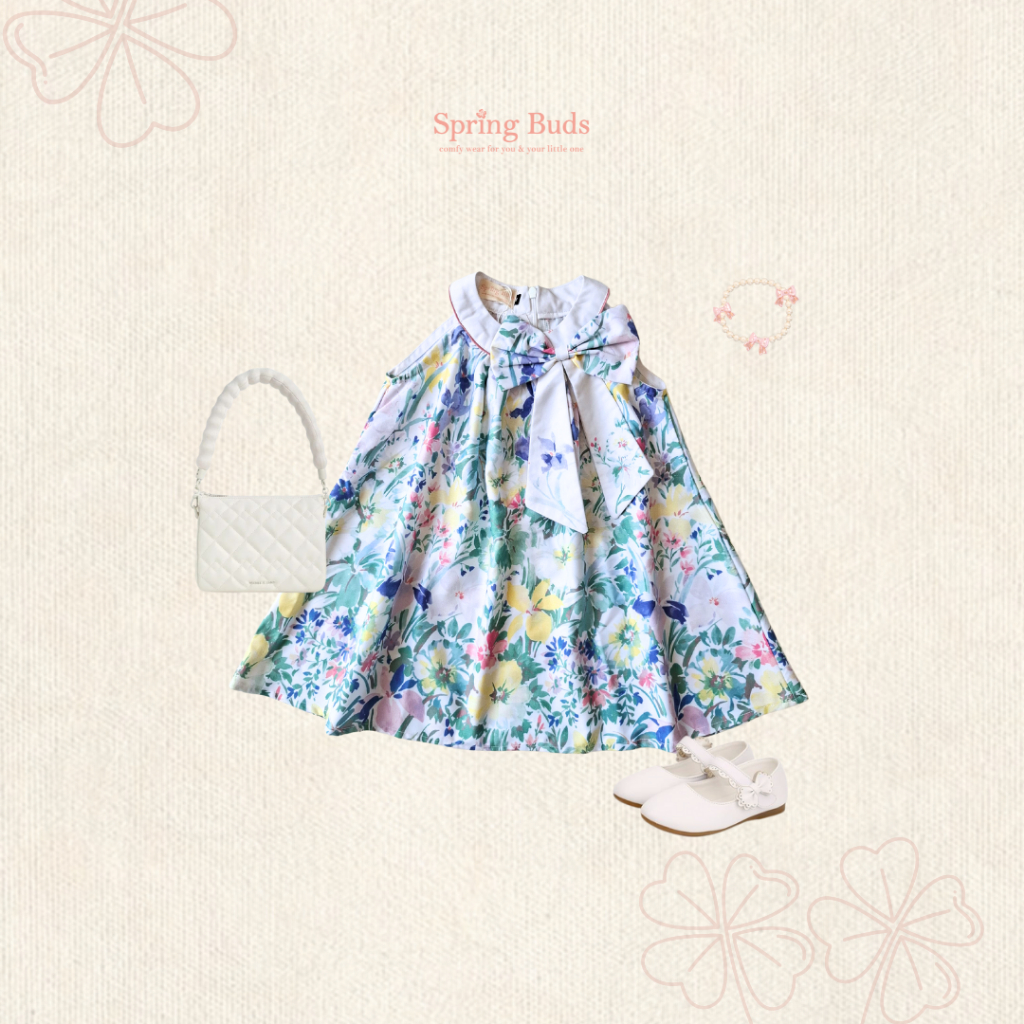 Helen Dress Anak Perempuan Spring Buds Usia 1-6 tahun