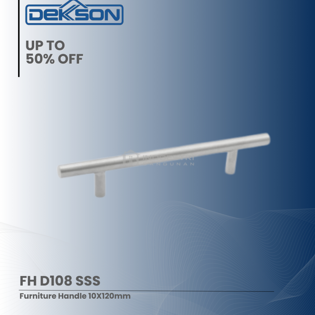Handle Laci Lemari Dekkson FH D108 10X120mm SSS / Handle Laci