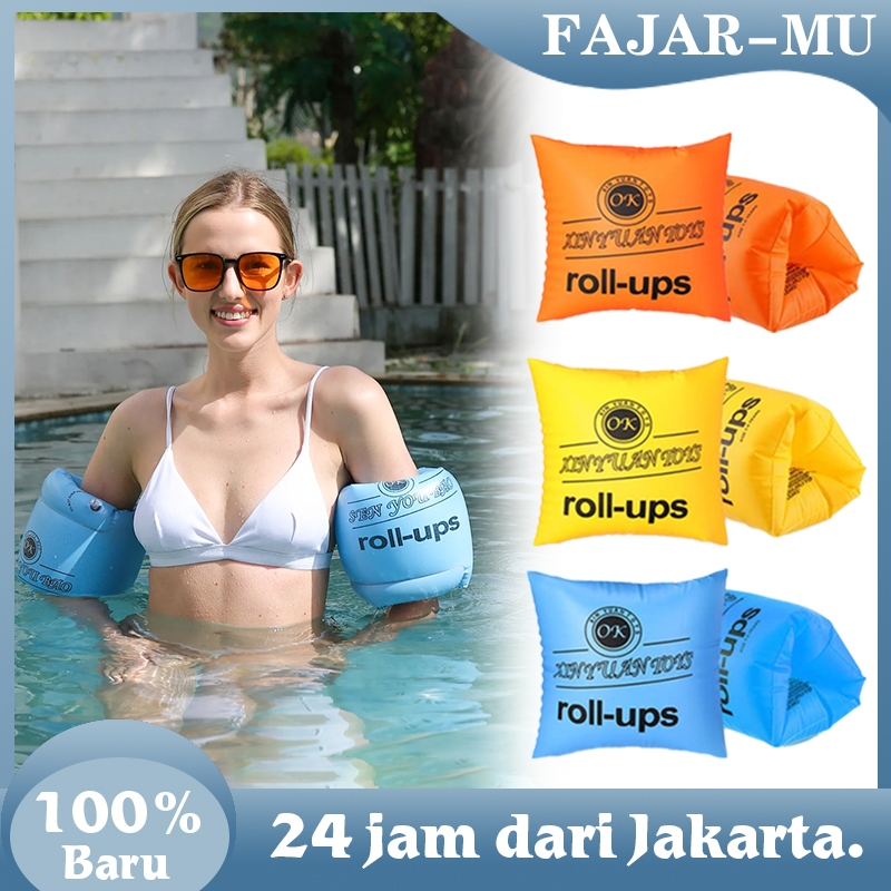 Pelampung Lengan Inflatable Anak Dewasa 1 Pasang Pelampung Renang Anti Tenggelam Pelampung Tangan