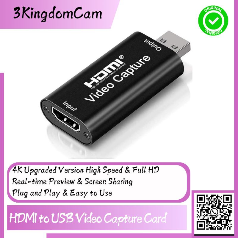 HDMI to USB Video Capture Card