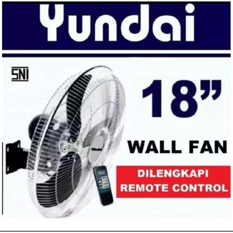 Kipas angin dinding Yundai remote  / wallfan remote Yundai