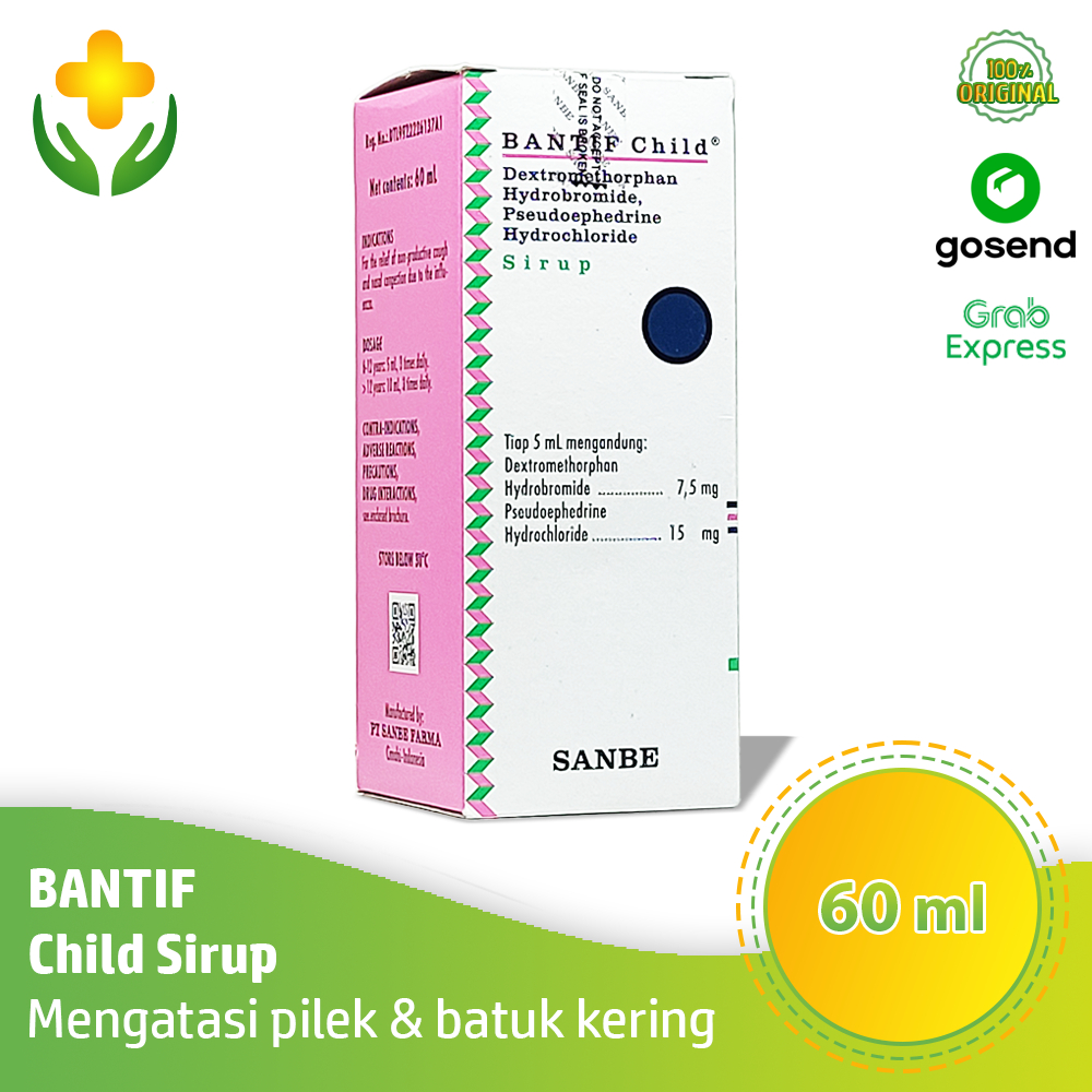 Bantif Child Sirup 60 ml Obat Batuk Kering Pilek Anak Bantif Anak