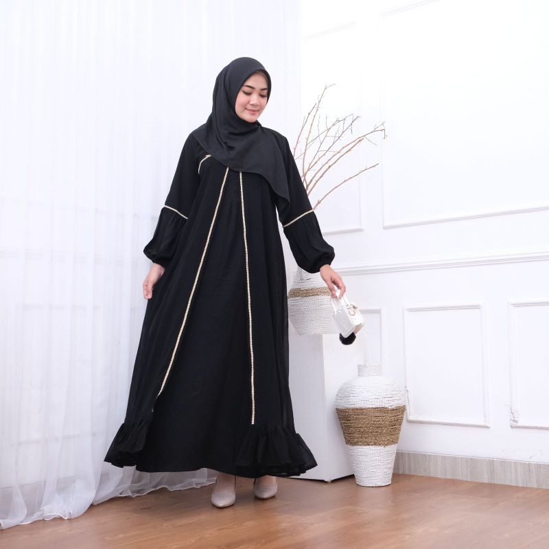 MURAH Abaya Basic Terbaru Abaya Remaja Hitam Umroh