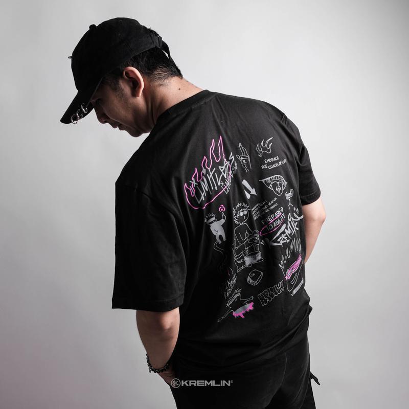 Kaos KREMLIN Kaos Hitam-JUTSU