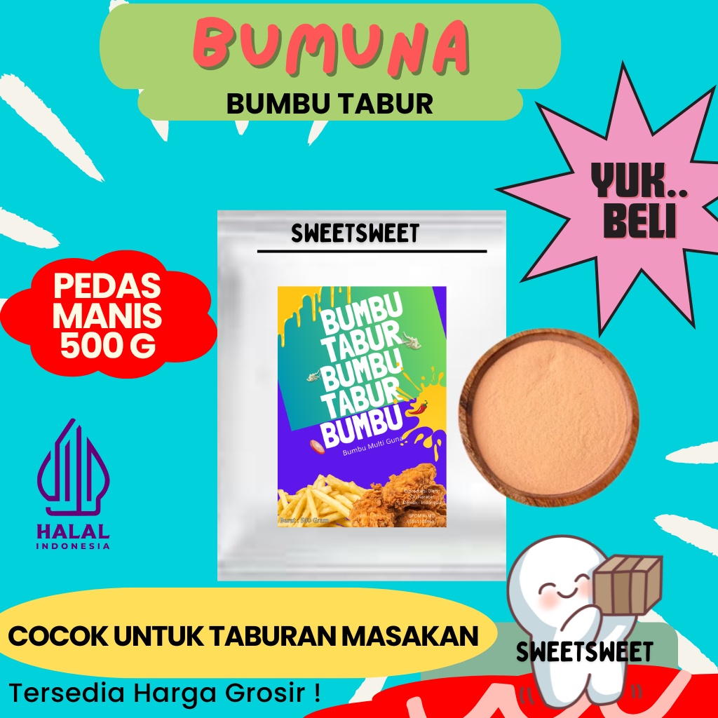 

Sweetsweet Bumbu Tabur Pedas Manis 500g {BISA COD} {Lebih Murah Grosir}