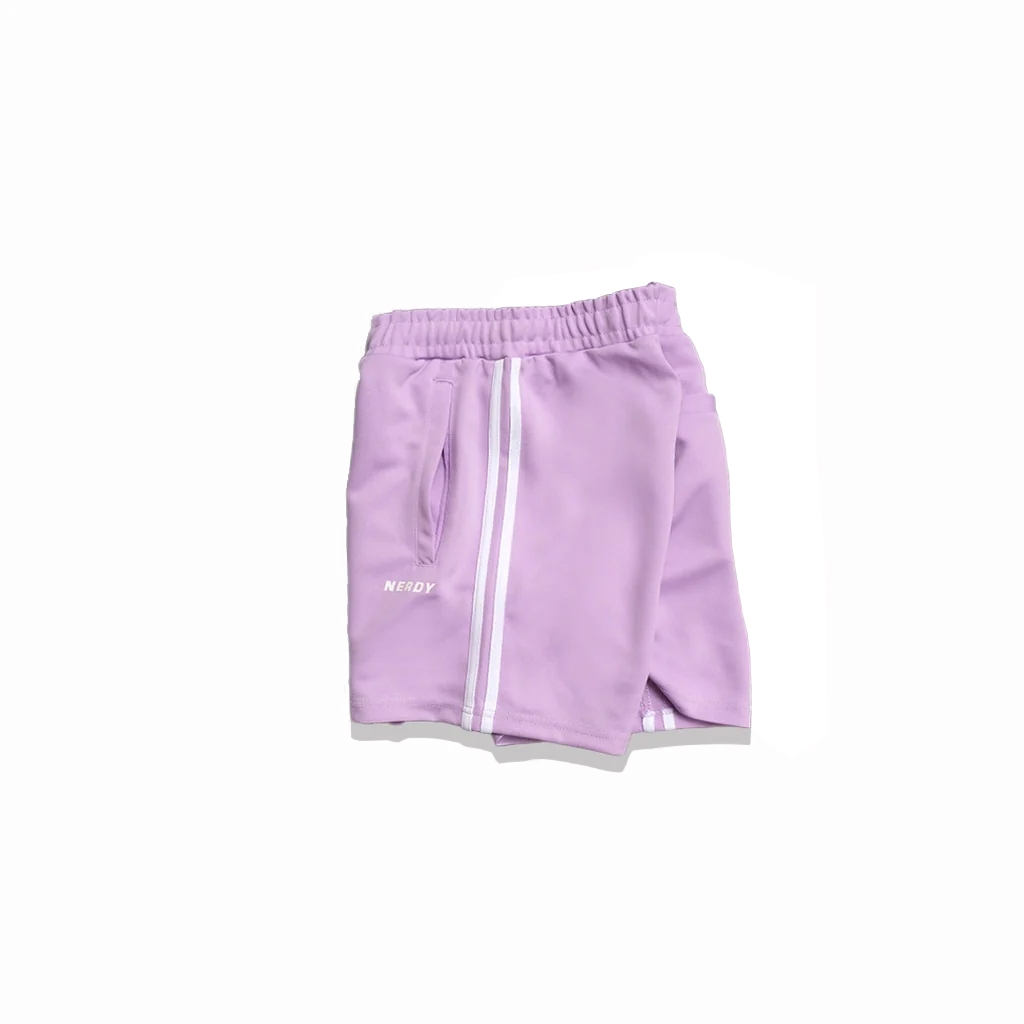 Nerdy NY Track Shorts Purple