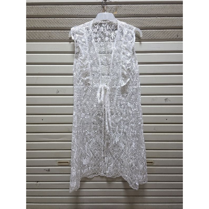 Outer Tile Rompi Tile Vest Tile Panjang Putih Hitam