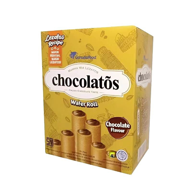 

Chocolatos wafer roll 7 gram isi 24pcs