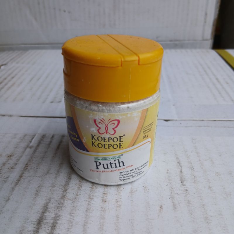 

Koepoe Pewarna Makanan Putih 50 Gram