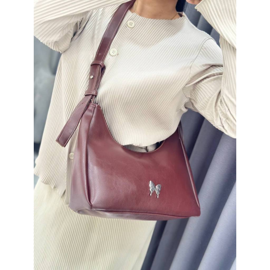 Handbag butterfly / handbag kulit sintetis / handbag kekinian/ tas selempang wanita