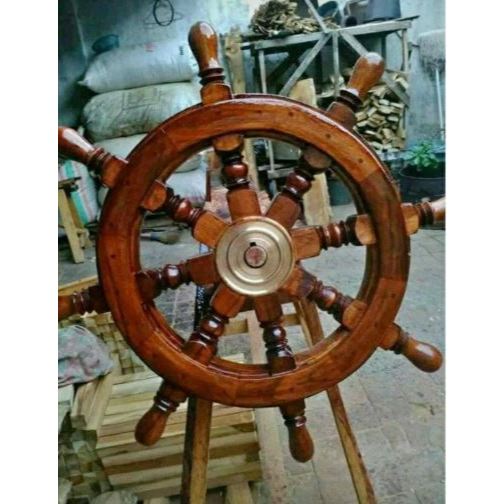 KEMUDI KAPAL KAYU / STIR KAYU JATI / STIR KAPAL LAUT / SETIR KAPAL LAUT / STIR KAPAL / KEMUDI KAPAL 