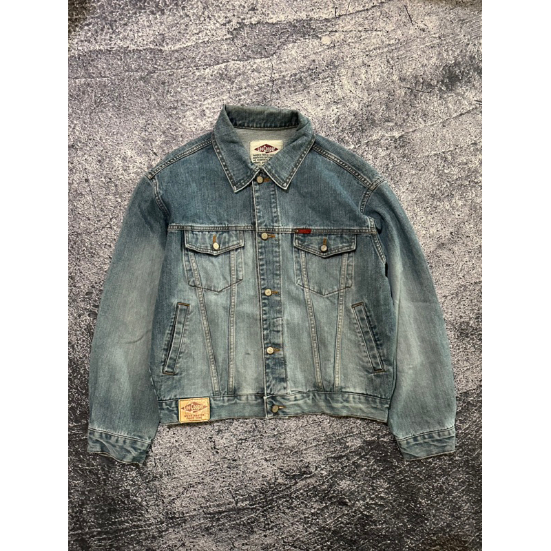 trucker jaket jeans denim vintage lee cooper